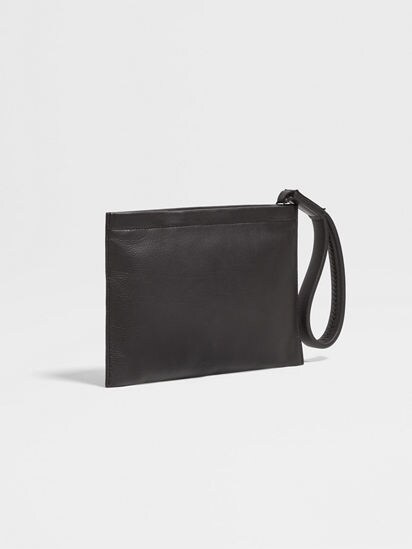 Dark Brown SECONDSKIN Pouch FW25 35553821 | Zegna ROW