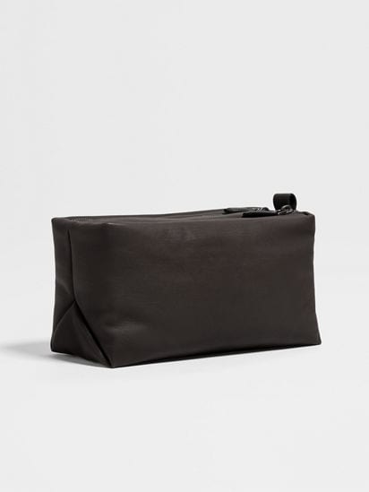 Dark Brown SECONDSKIN Pouch FW25 35553796 | Zegna US
