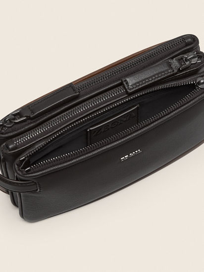 Dark Brown SECONDSKIN Pouch FW26 37139746 | Zegna US