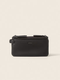 Ermenegildo Zegna ガーメントケース　本革 トラベル　出張 茶 TF レザーカードケース 茶 (07100545)