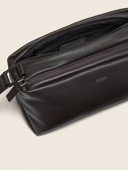 Dark Brown SECONDSKIN Softy Pouch FW26 37140580 | Zegna RO