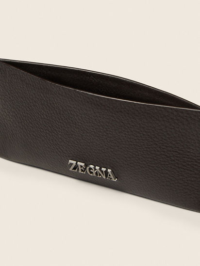 Dark Brown SECONDSKIN Card Case FW26 39380884 | Zegna JP