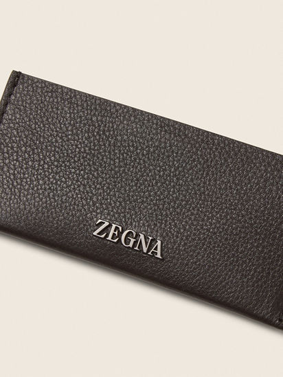 Dark Brown SECONDSKIN Card Case FW26 39380884 | Zegna JP