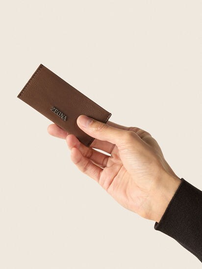 Brown SECONDSKIN Card Case FW26 39380877 | Zegna FI