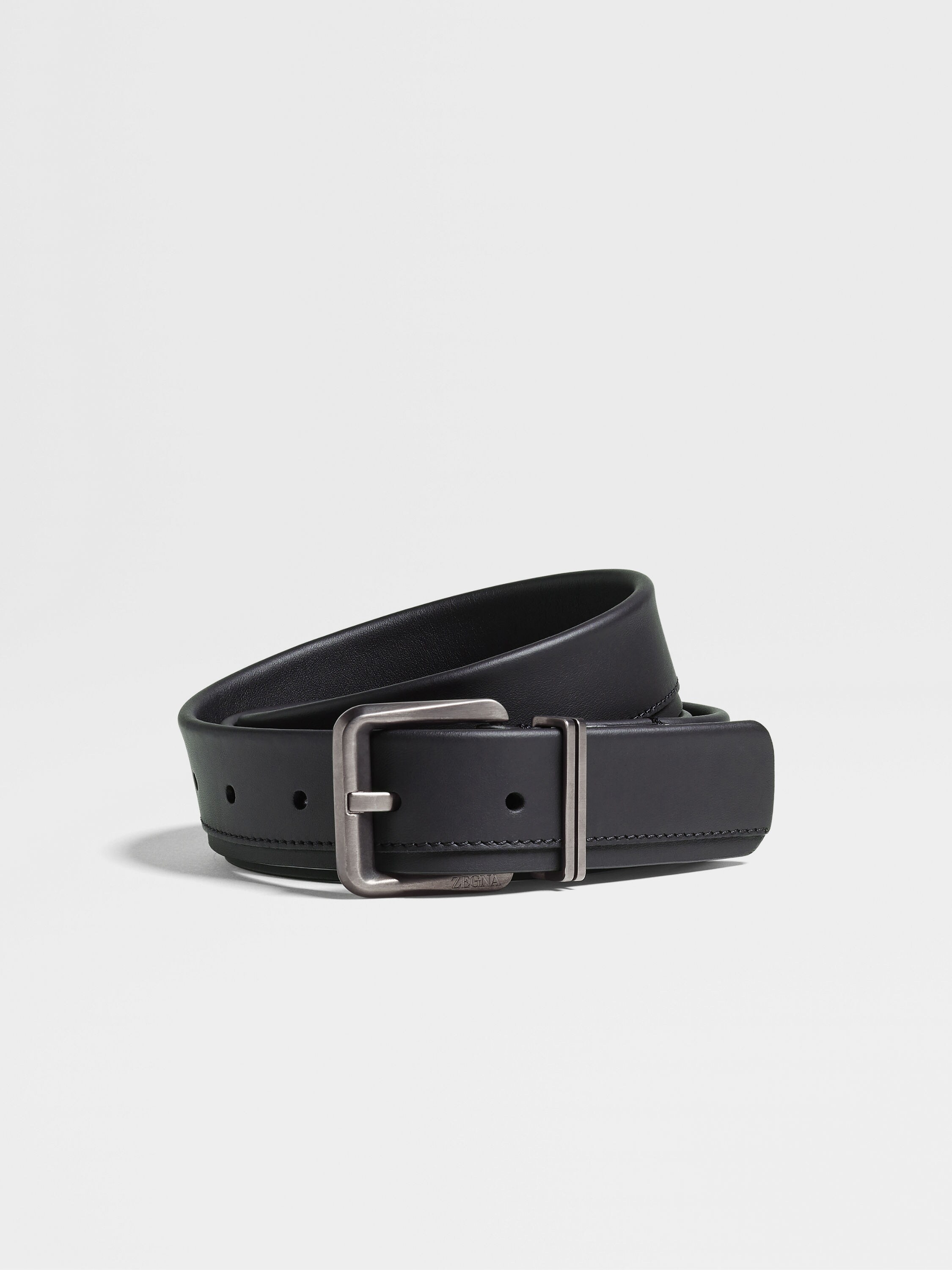 Black Leather Belt 