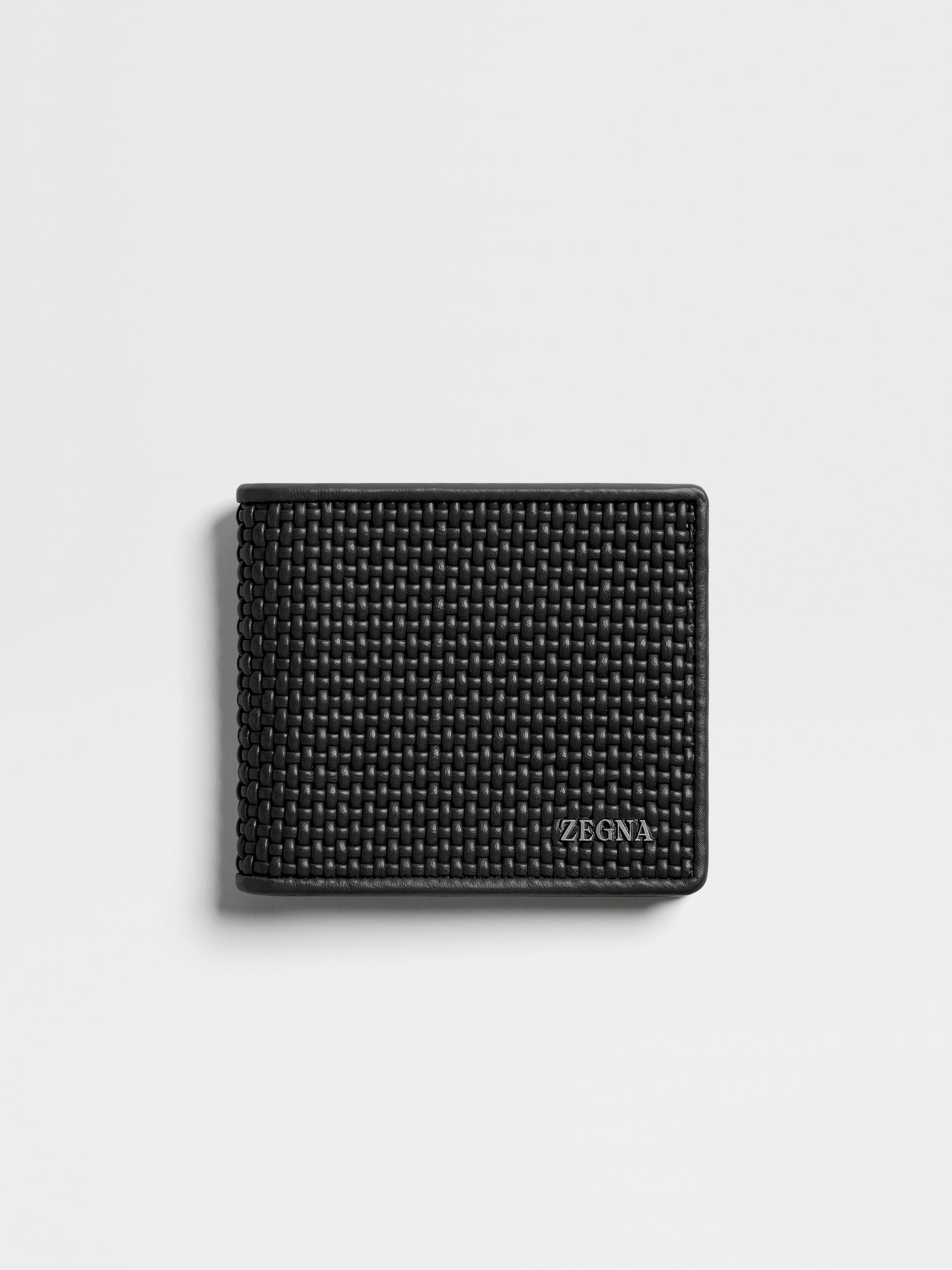 Black PELLETESSUTA™ Leather Billfold Wallet SS24 22982927 | Zegna BE