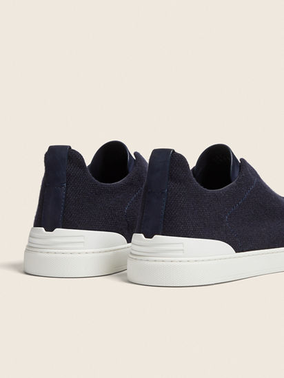 Navy Blue Triple Stitch™ Oasi Cashmere Sneakers FW25 35545163