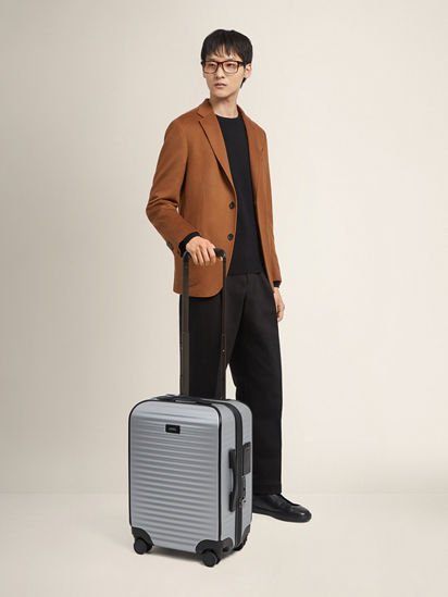Grey Polyurethane Leggerissimo Trolley FW26 23102226 | Zegna RO
