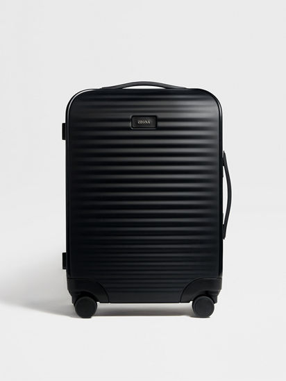 Black Polycarbonate Trolley SS24 23102293 Zegna AT