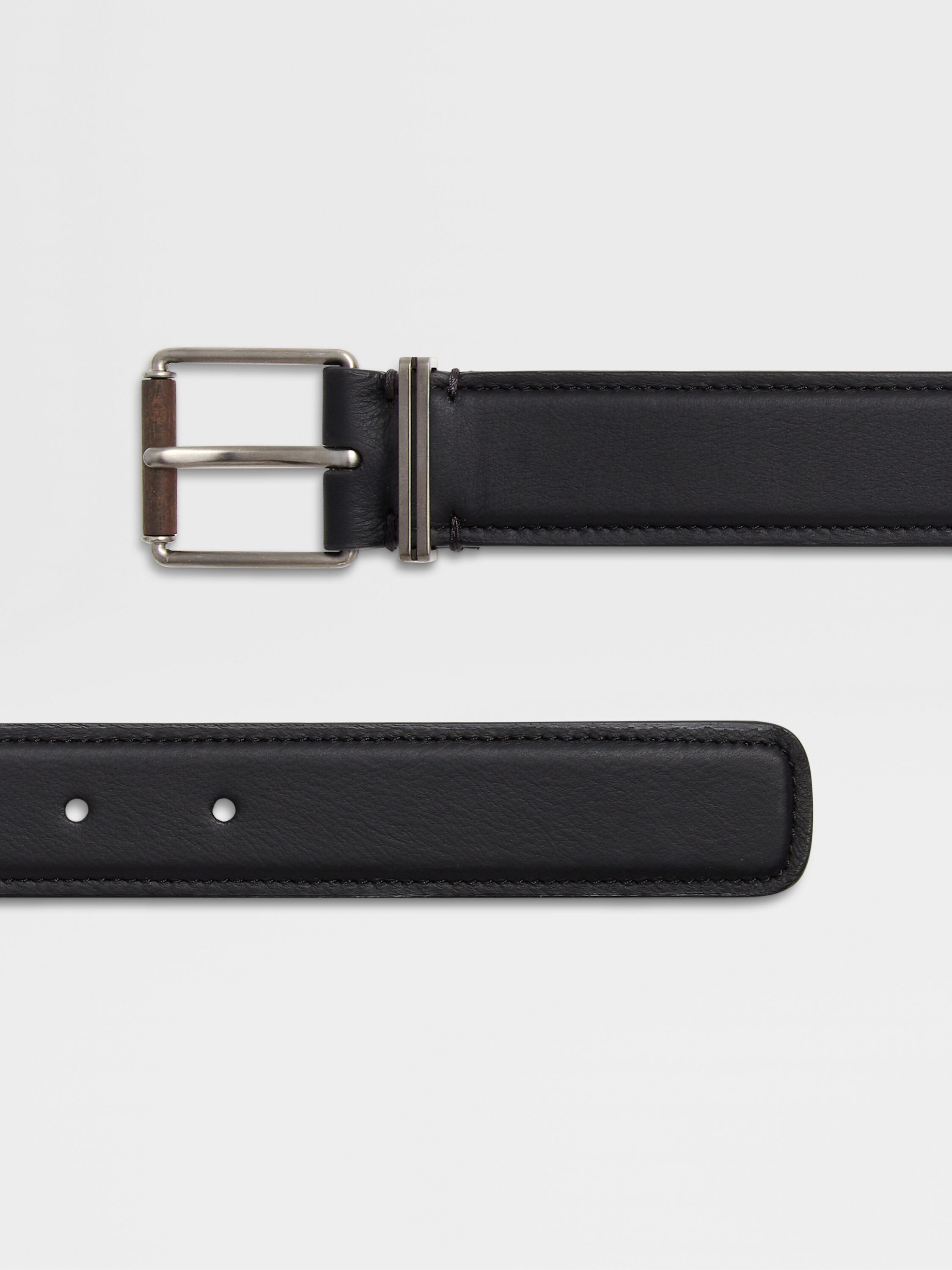 Black Leather Belt Product detail photo #1