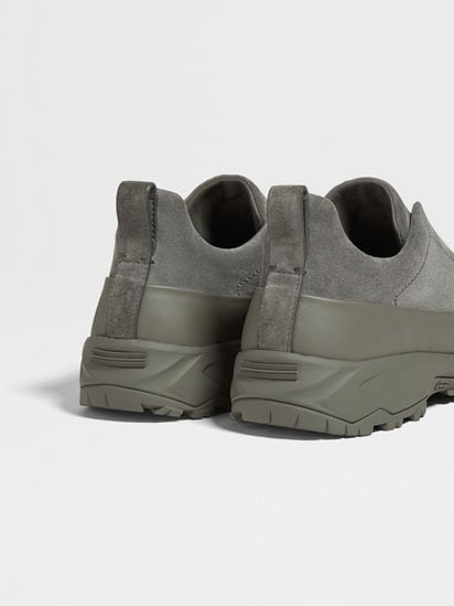 Grey Suede and Leather Triple Stitch™ Monte Sneakers FW25 Grey Suede and Leather Triple Stitch™ Monte Sneakers FW25