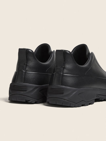 Black Leather Triple Stitch™ Monte Sneakers FW25 35545172 | Zegna CA