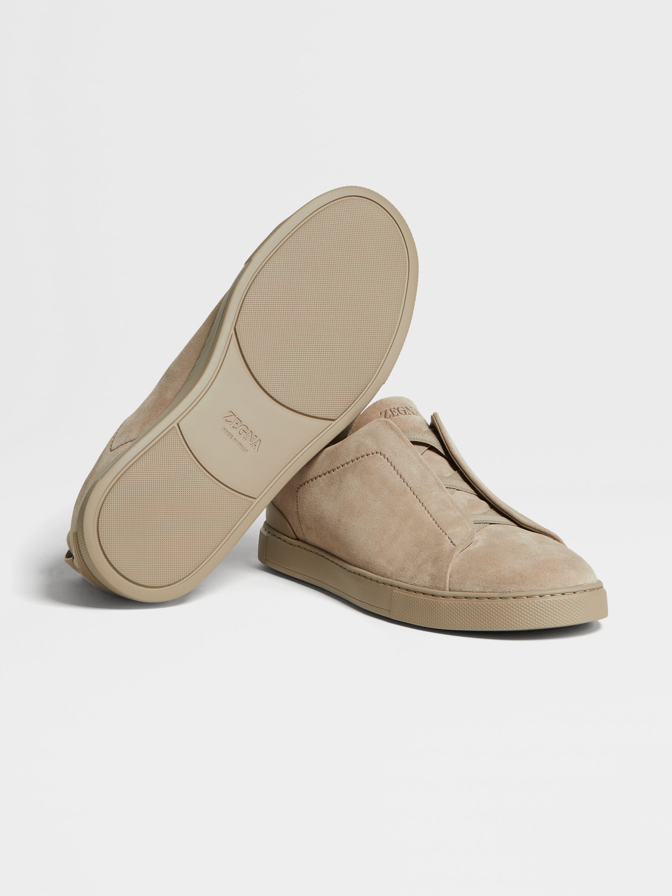 Light Taupe Suede Triple Stitch™ Sneakers Product detail photo #5