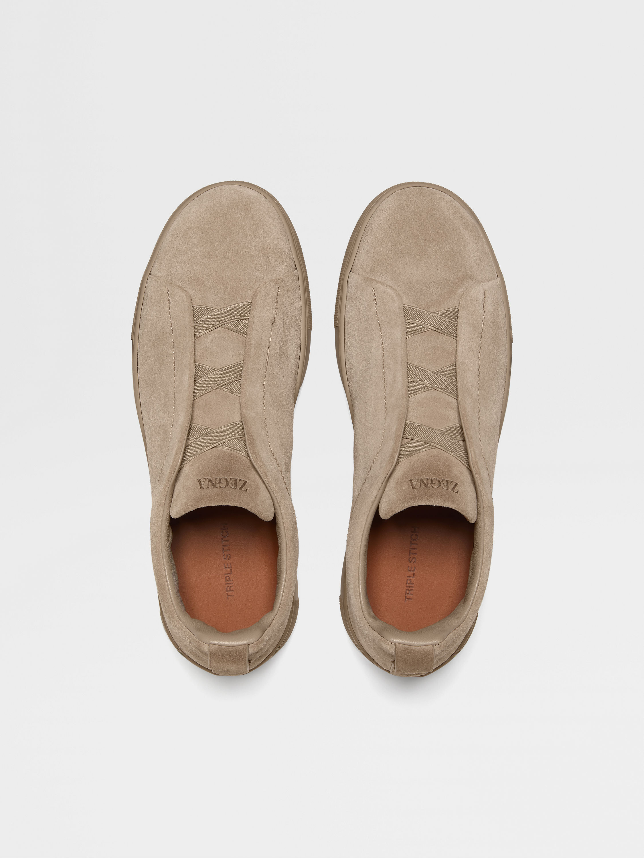 Light Taupe Suede Triple Stitch™ Sneakers Product detail photo #3