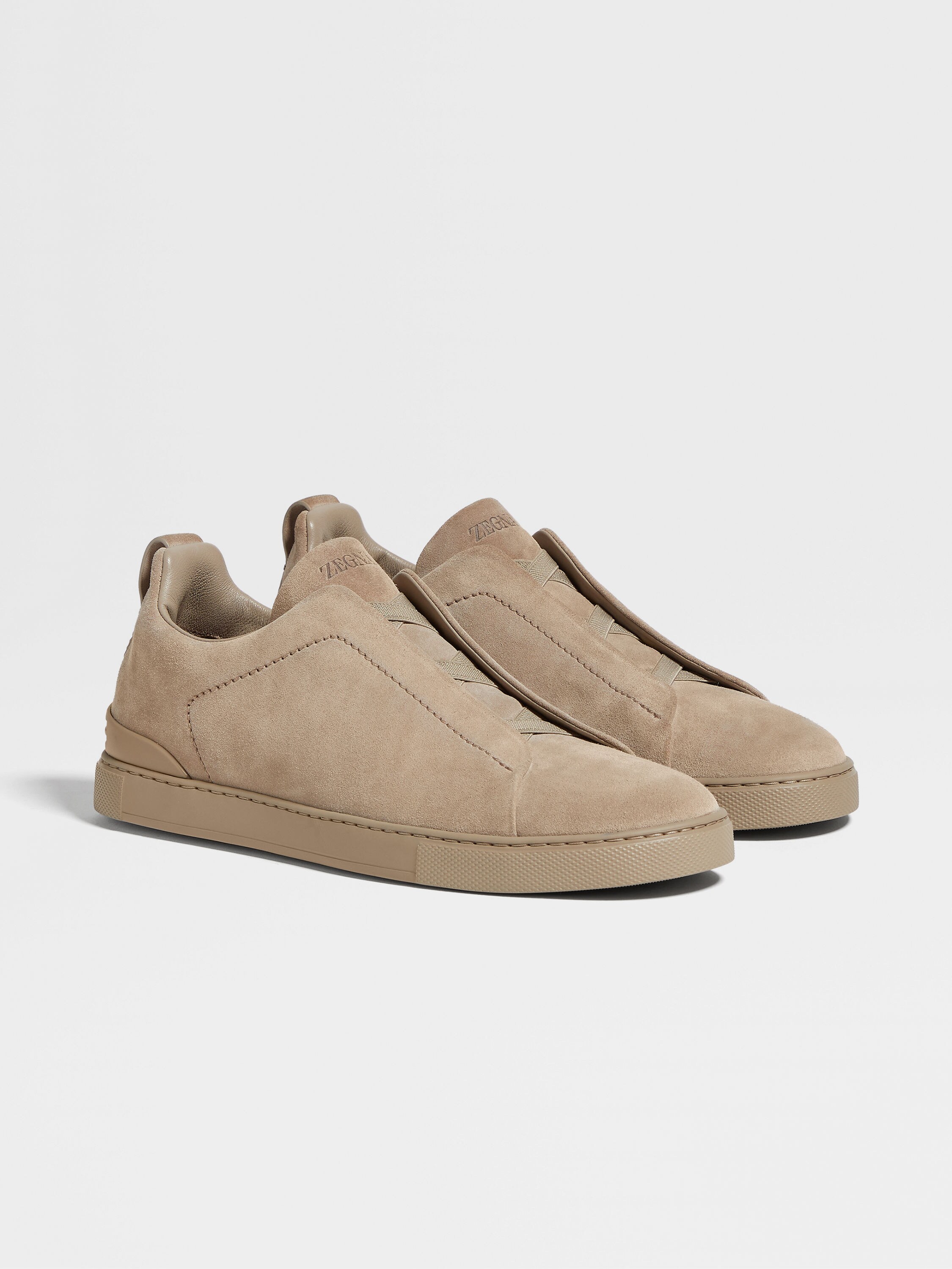 Beige Suede Triple Stitch™ Sneakers SS25 22325564 | Zegna US