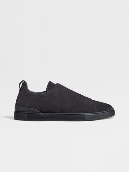 Navy Blue Suede Triple Stitch™ Sneakers FW24 22361659 | Zegna JP Navy Blue Suede Triple Stitch™ Sneakers FW24 22361659 | Zegna JP