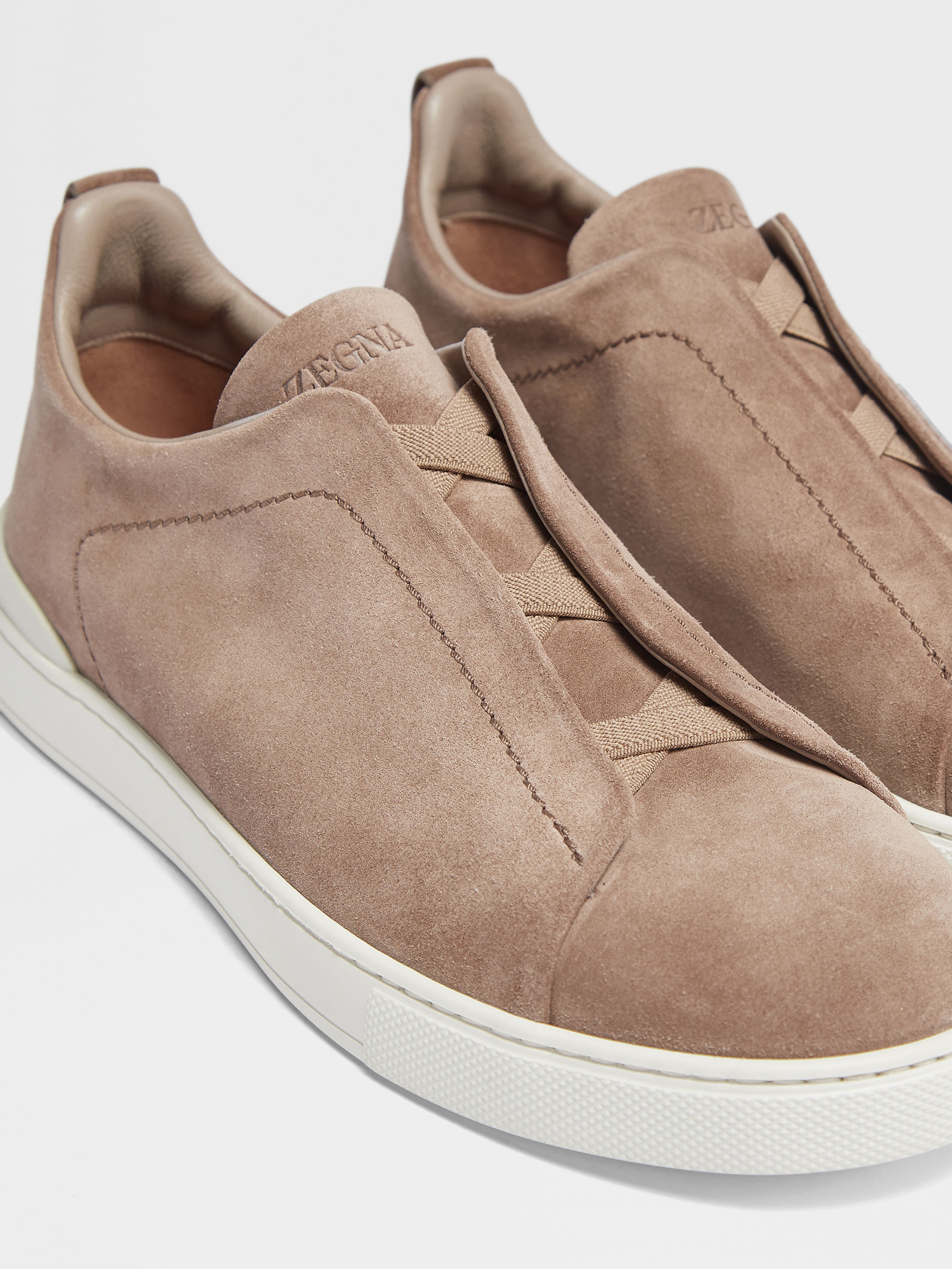 Beige Suede Triple Stitch™ Sneakers SS25 22325564 | Zegna US