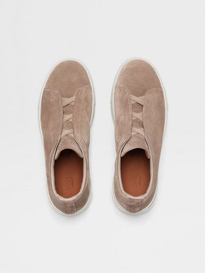 Beige Suede Triple Stitch™ Sneakers SS25 22325564 | Zegna US Beige Suede Triple Stitch™ Sneakers SS25 22325564 | Zegna US