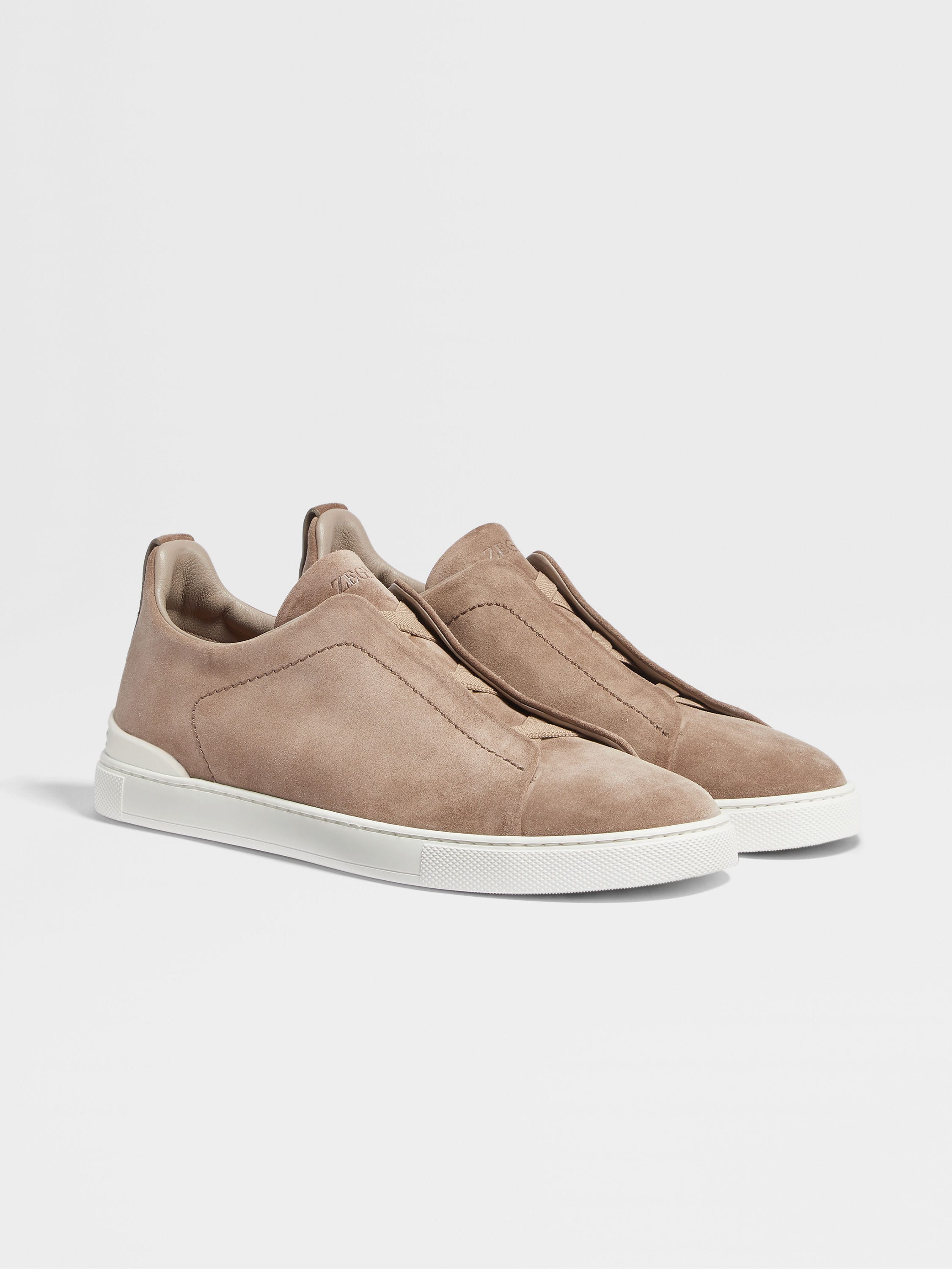 Beige Suede Triple Stitch™ Sneakers SS24 22325564 | Zegna US