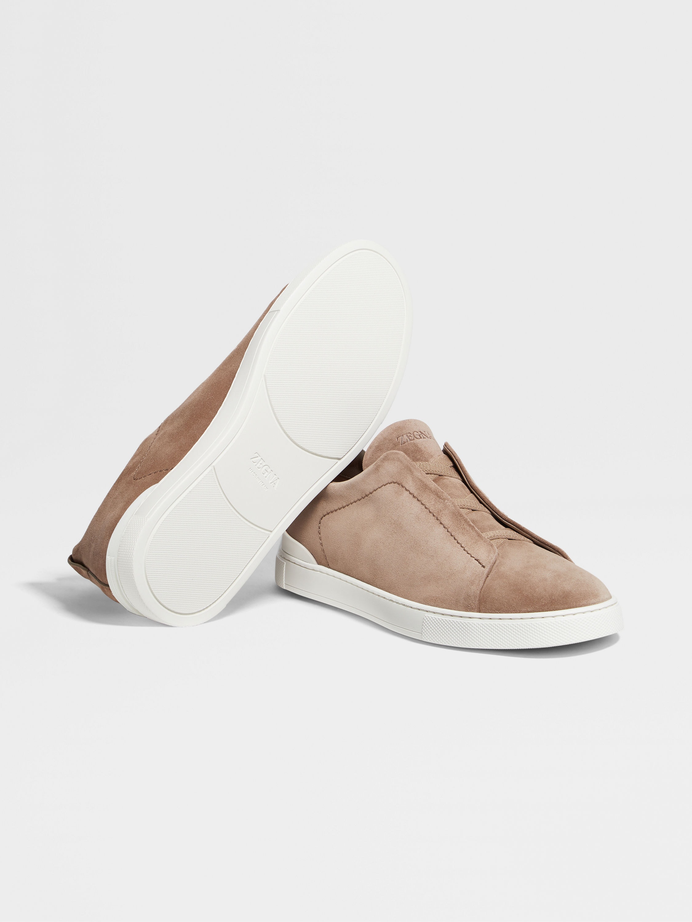 Beige Suede Triple Stitch™ Sneakers SS25 22325564 | Zegna US