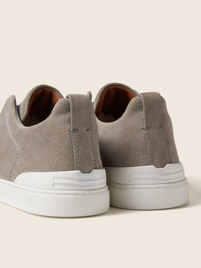 Navy Blue Cotton Denim Triple Stitch™ Sneakers SS26 25694150