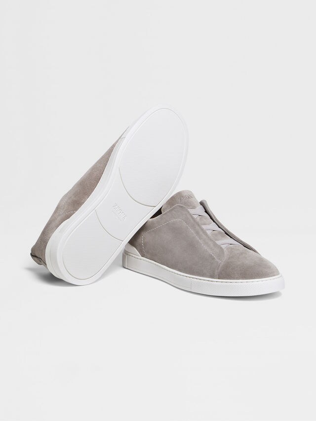 Grey Mélange Suede Triple Stitch™ Sneakers Product detail photo #5
