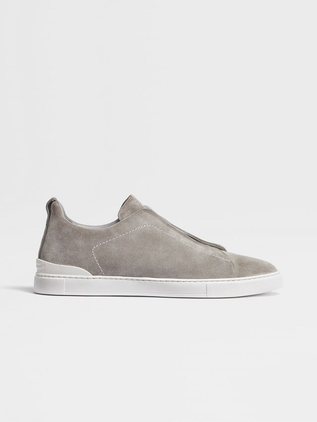 Grey Mélange Suede Triple Stitch™ Sneakers Product detail photo #4