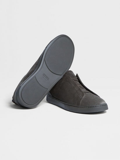 Grey Suede Triple Stitch™ Sneakers FW24 22361699 | Zegna US Grey Suede Triple Stitch™ Sneakers FW24 22361699 | Zegna US