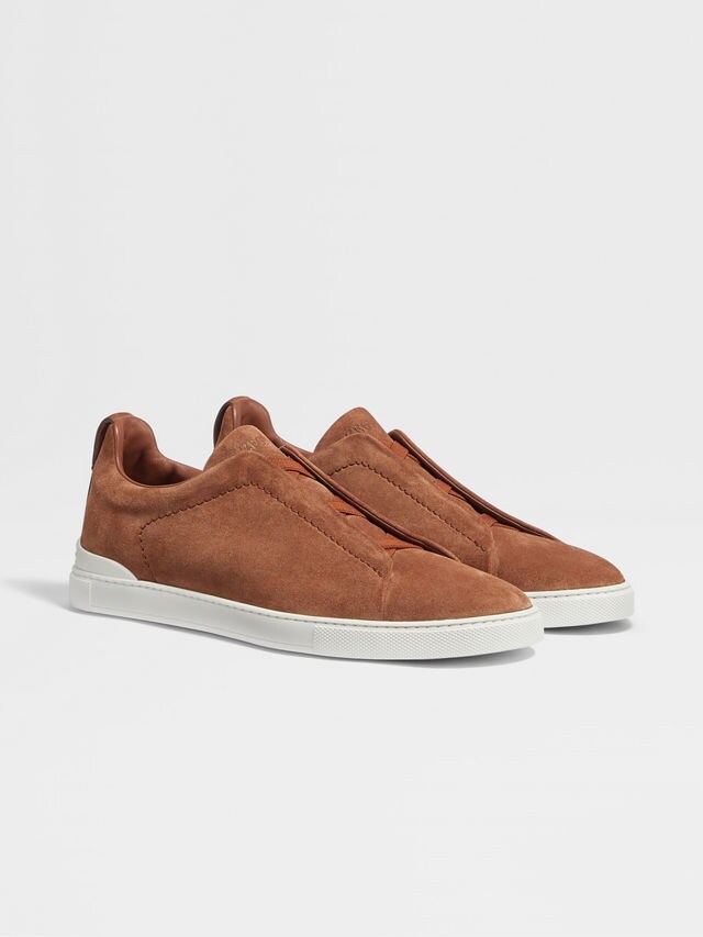 Tobacco Suede Triple Stitch™ Sneakers Main product photo