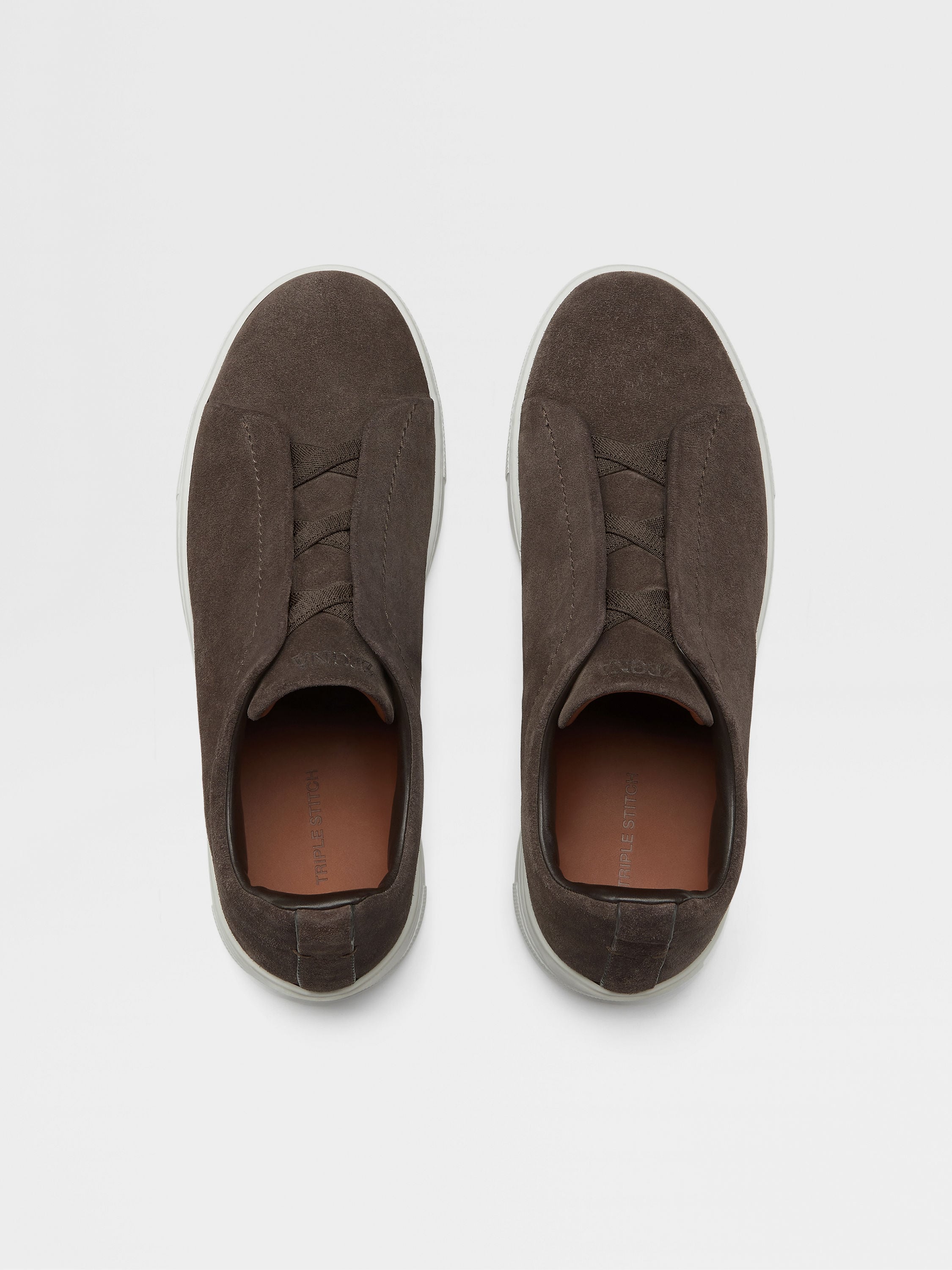 Brown Suede Triple Stitch™ Sneakers FW24 25621915 | Zegna US Brown Suede Triple Stitch™ Sneakers FW24 25621915 | Zegna US