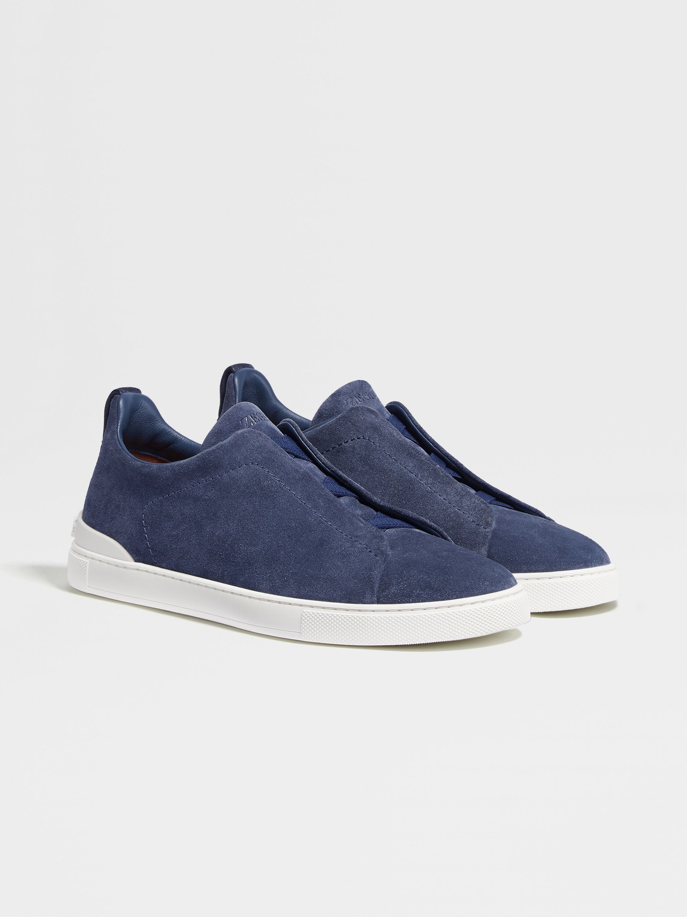 Utility Blue Suede Triple Stitch™ Sneakers SS24 22320607 | Zegna PL