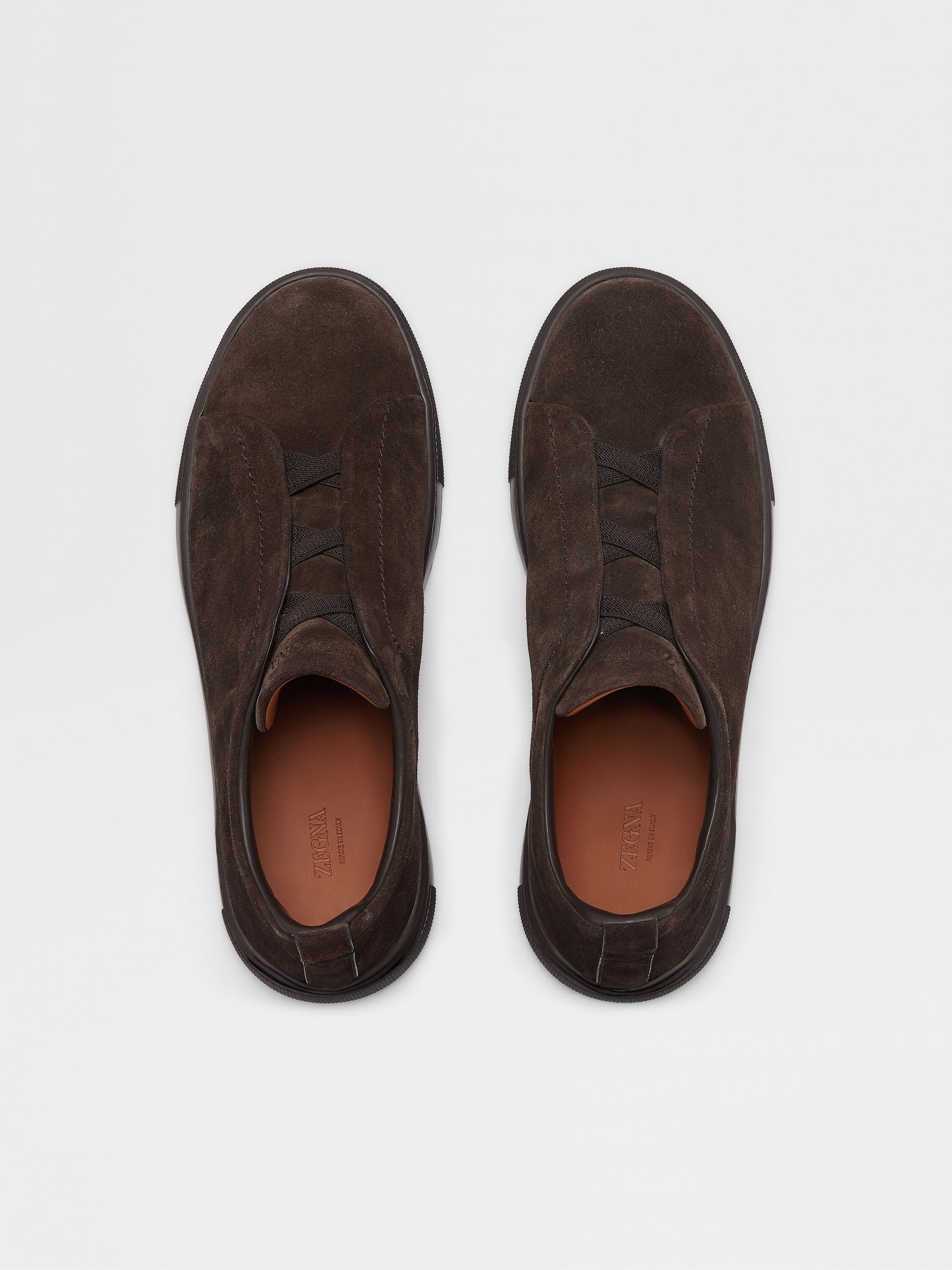 Brown Suede Triple Stitch™ Sneakers Product detail photo #2