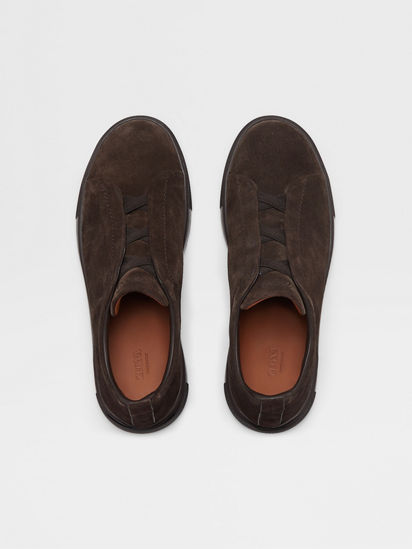 Brown Suede Triple Stitch™ Sneakers FW24 22361756 | Zegna TH Brown Suede Triple Stitch™ Sneakers FW24 22361756 | Zegna TH