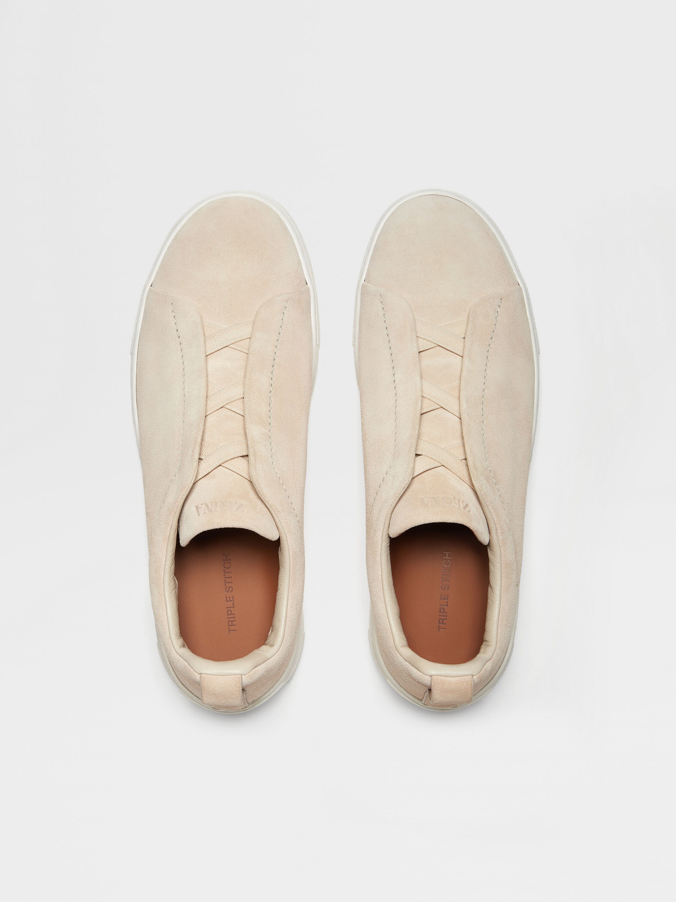 Light Beige Suede Triple Stitch™ Sneakers Product detail photo #3