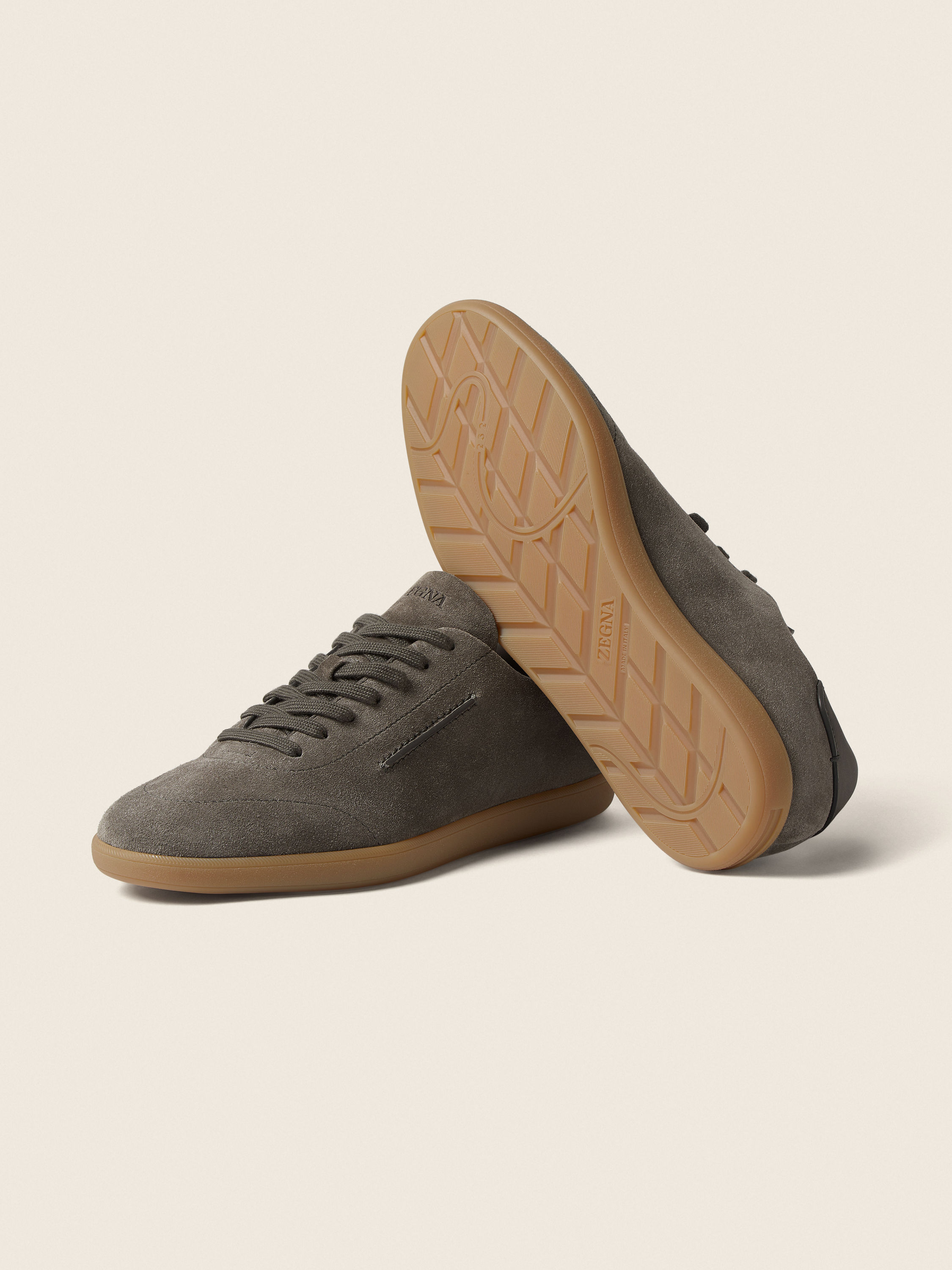 Dark Taupe 232 Suede Sneakers Product detail photo #5