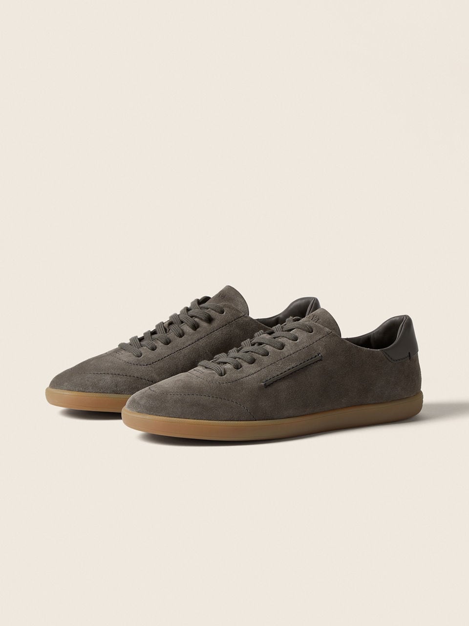 Dark Taupe 232 Suede Sneakers