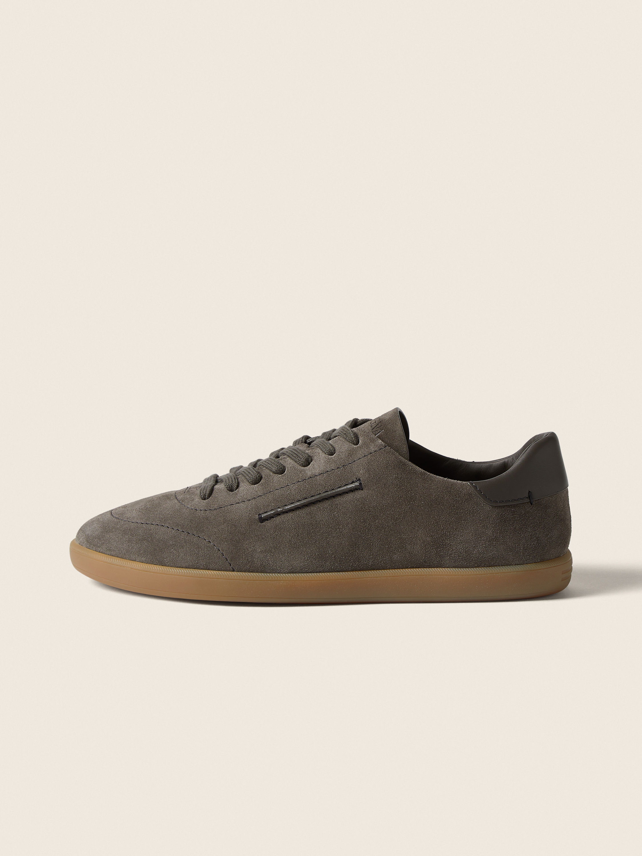 Dark Taupe 232 Suede Sneakers Product detail photo #4