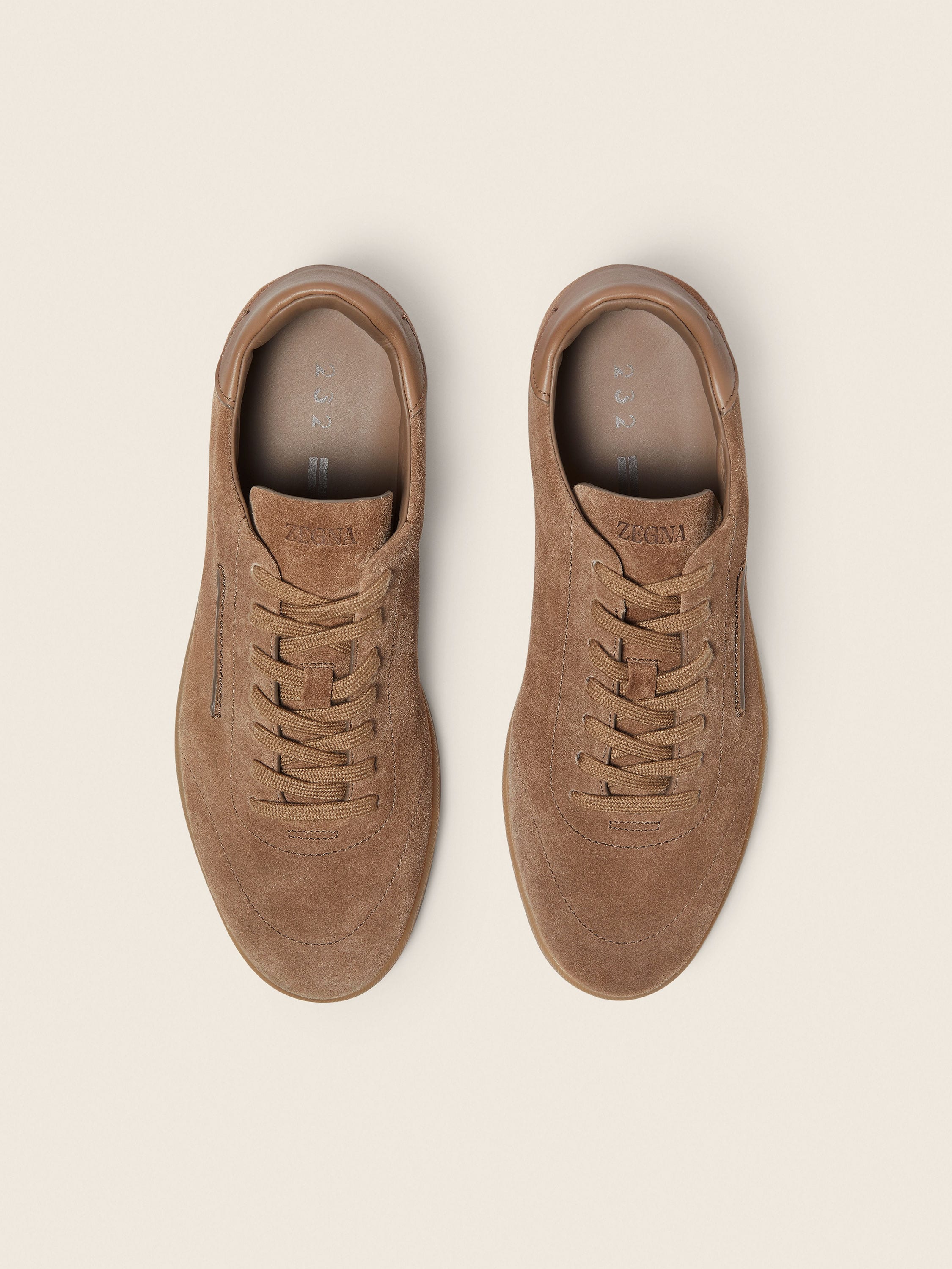 Dark Beige Suede 232 Sneakers Product detail photo #3