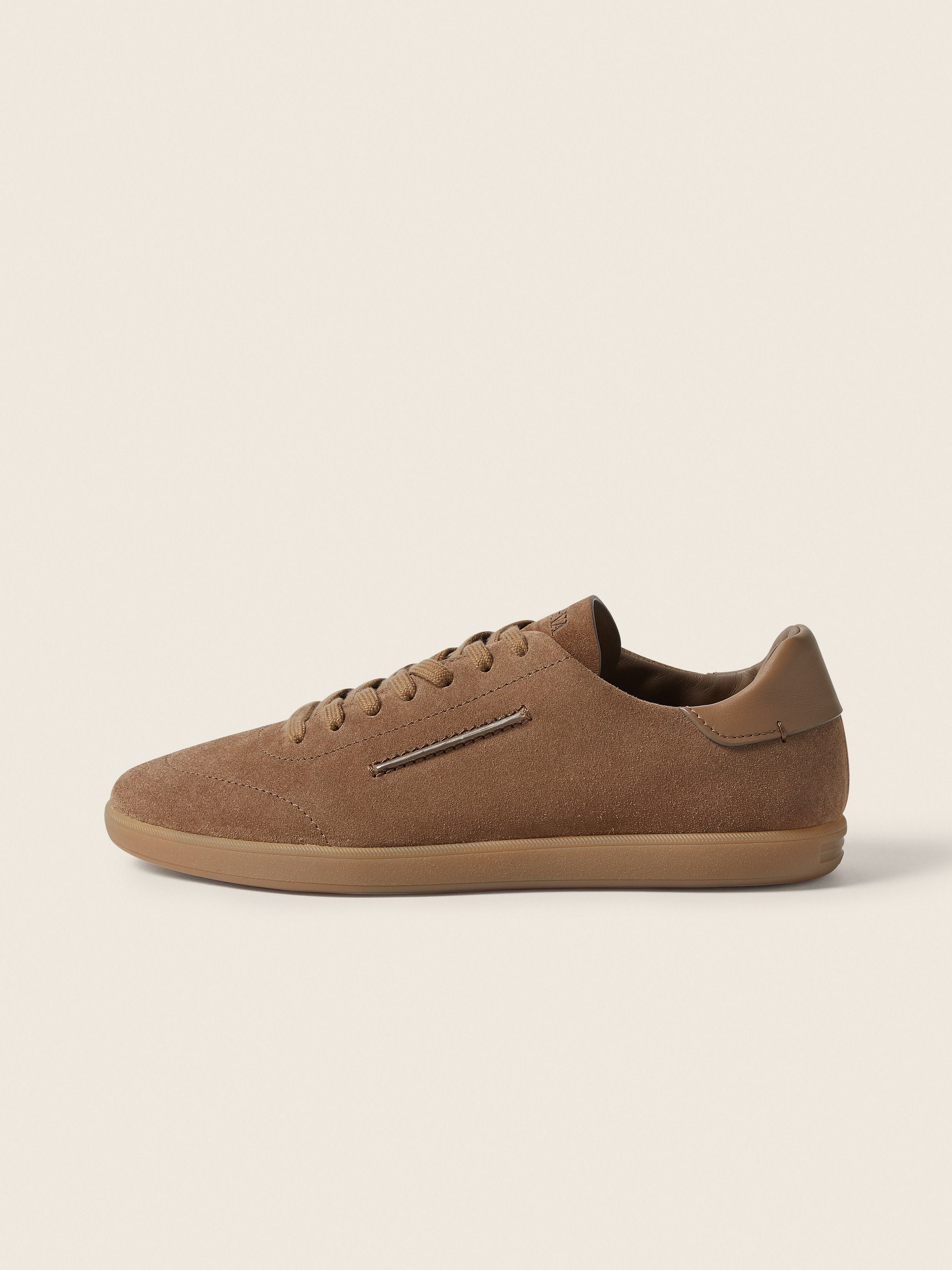 Dark Beige Suede 232 Sneakers Product detail photo #4