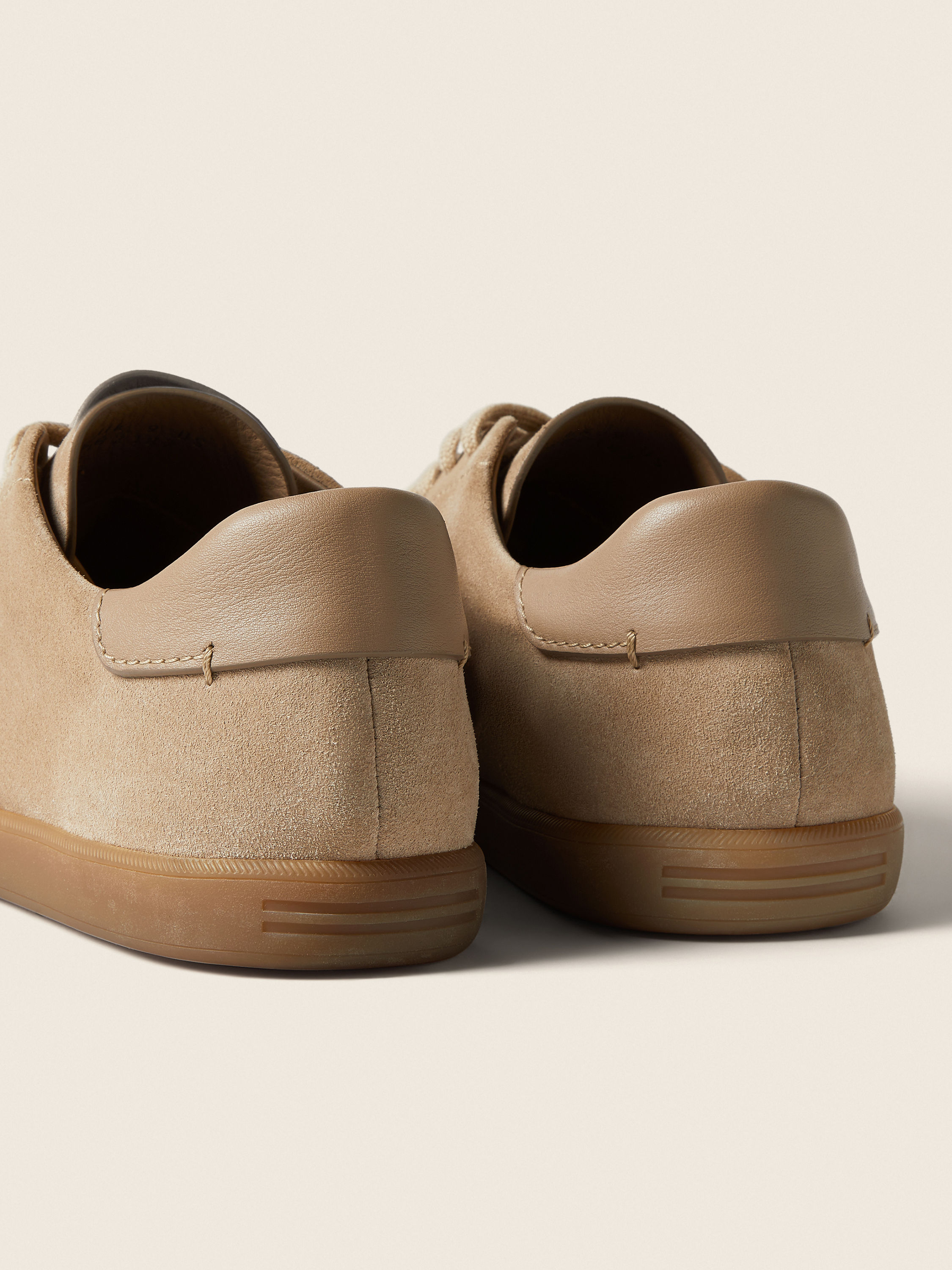 Beige 232 Suede Sneakers Product detail photo #2