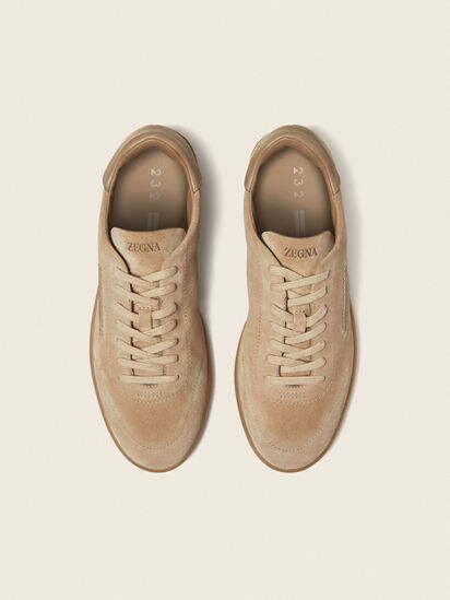 Beige 232 Suede Sneakers SS26 37094679 | Zegna US