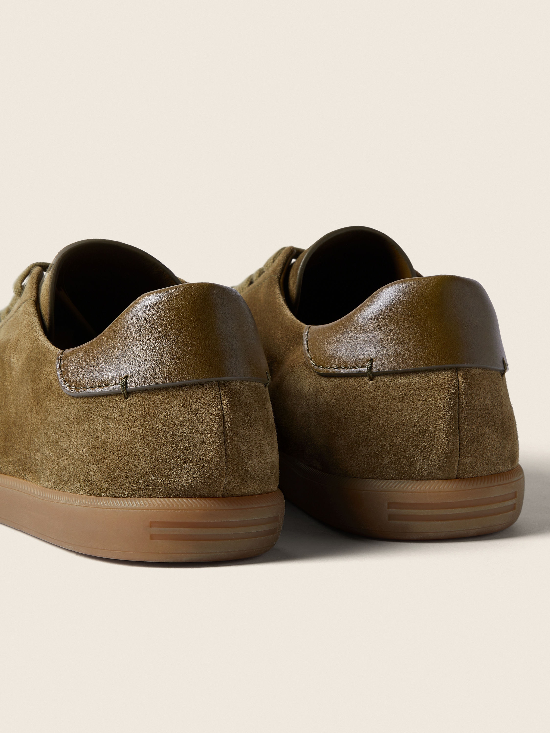 Olive Green 232 Suede Sneakers Product detail photo #1