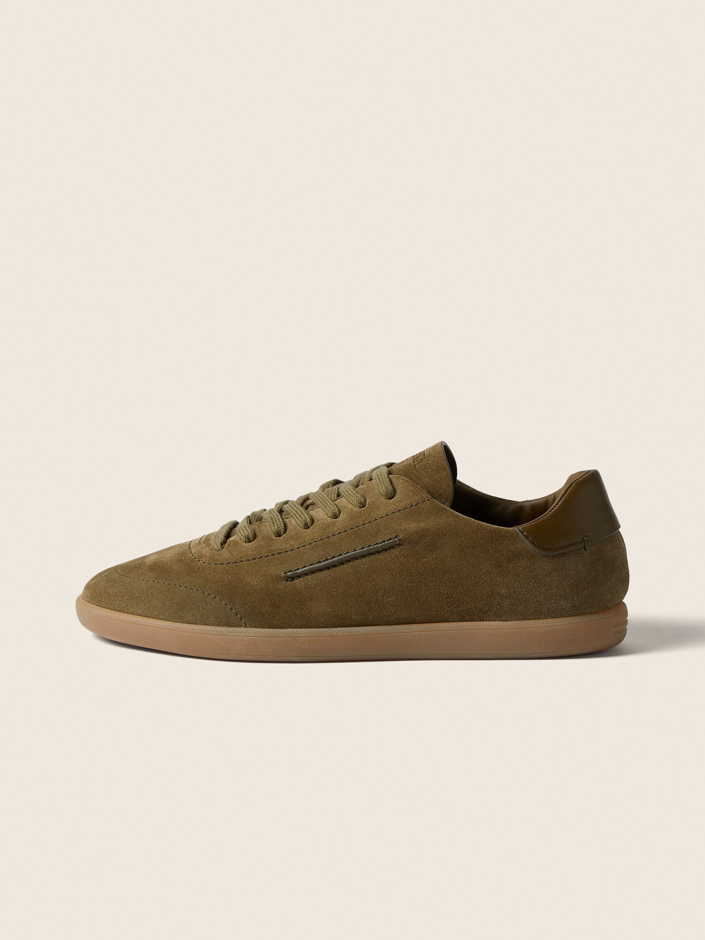 Olive Green 232 Suede Sneakers Product detail photo #3