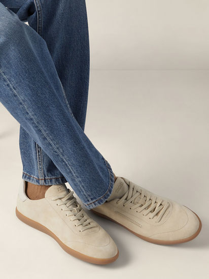 White 232 Suede Sneakers FW26 37109540 | Zegna US