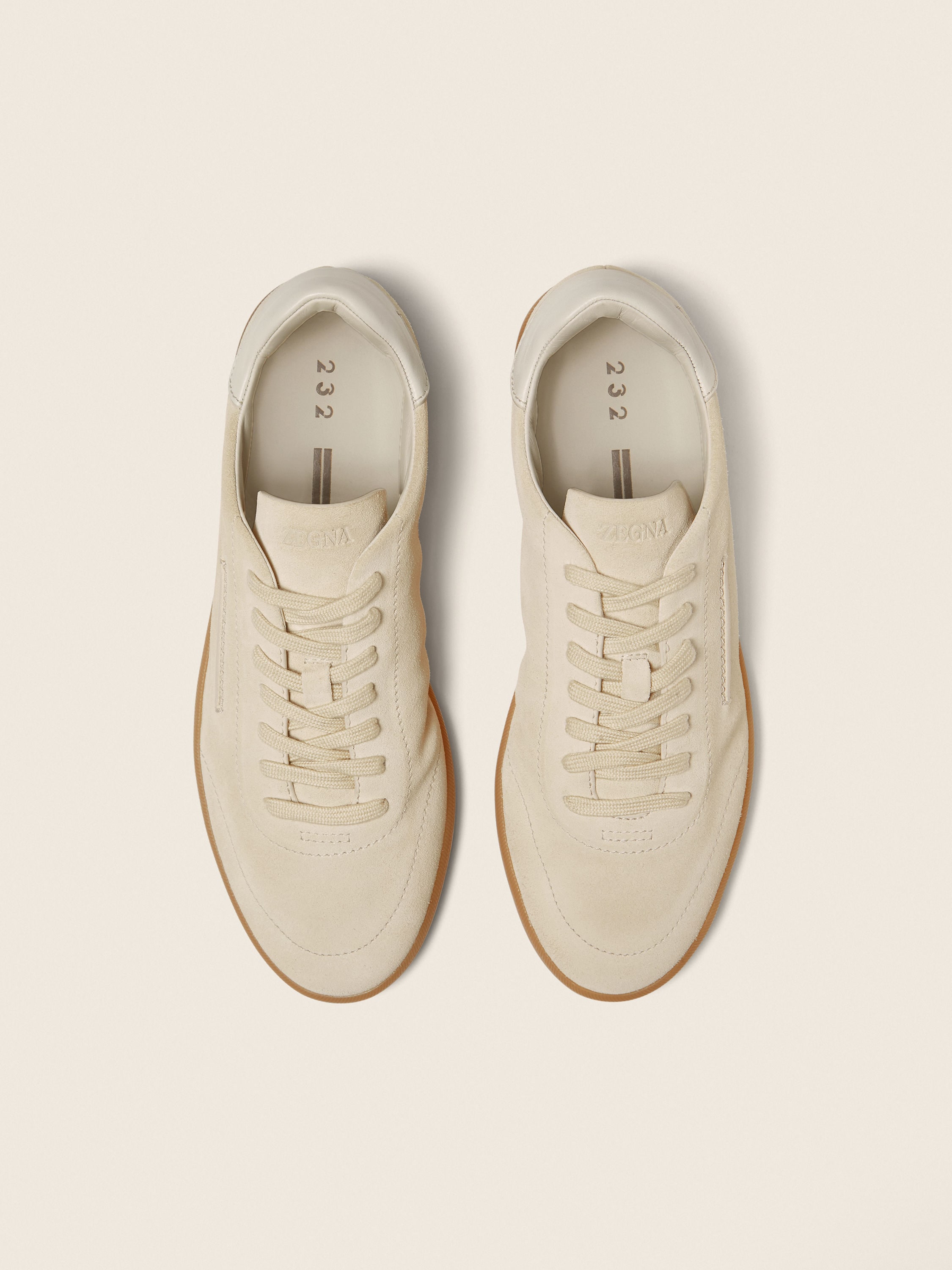 White 232 Suede Sneakers Product detail photo #3