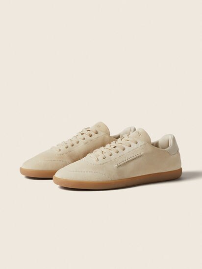 White 232 Suede Sneakers FW26 37109540 | Zegna US