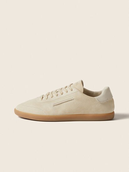 White 232 Suede Sneakers FW26 37109540 | Zegna US