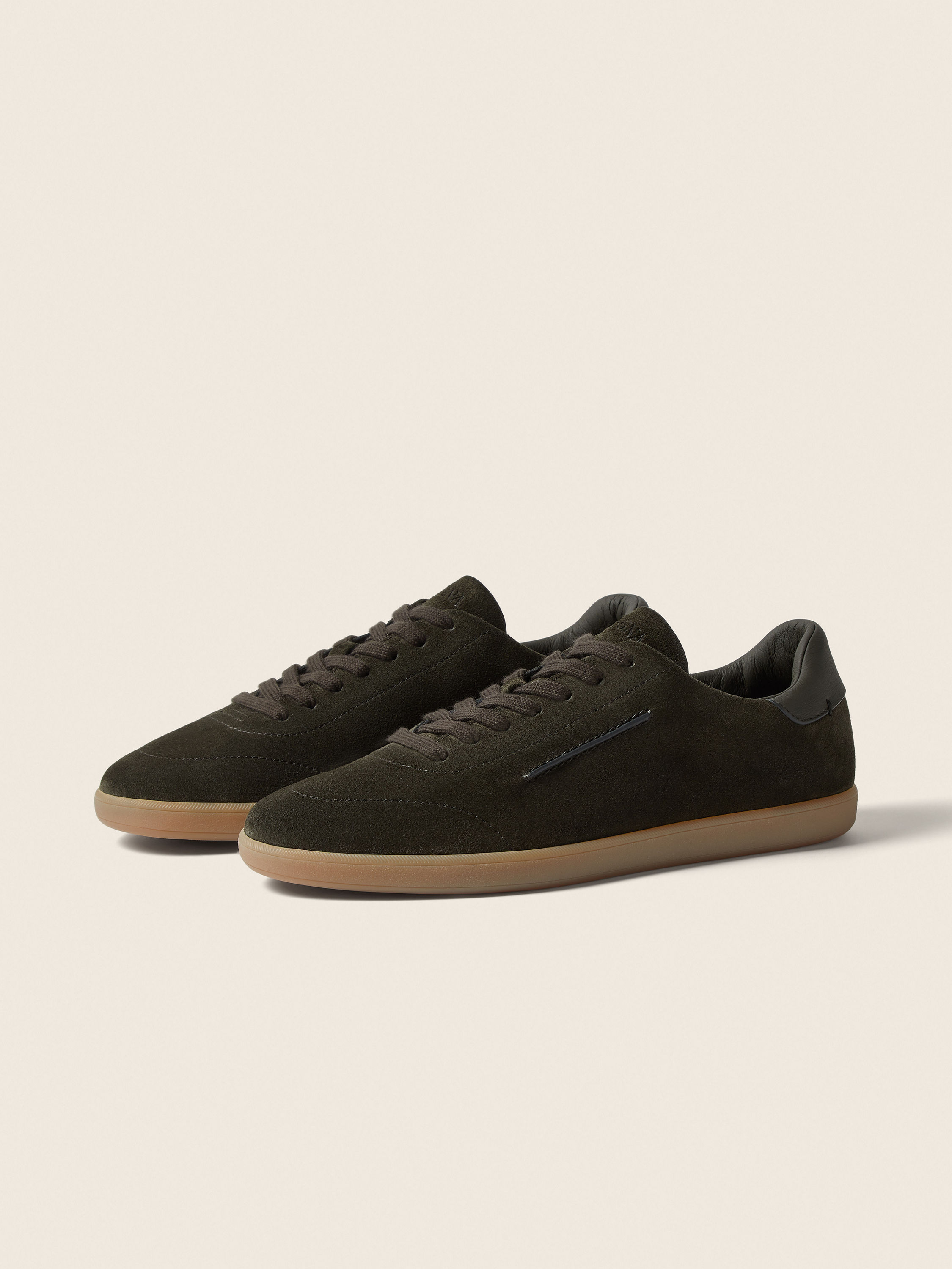Dark Olive Green Suede 232 Sneakers FW26 39383711 | Zegna US