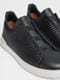 Black PELLETESSUTA™ Leather Triple Stitch™ Sneakers Product detail photo #1