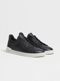 Black Velvet Triple Stitch™ Sneakers FW24 22361696 | Zegna HK